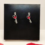 Boucles d'Oreilles cléfs coeur